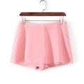 [超豐國際]面春夏裝女裝粉紅色裙裝式層次短裙 31859(1入)