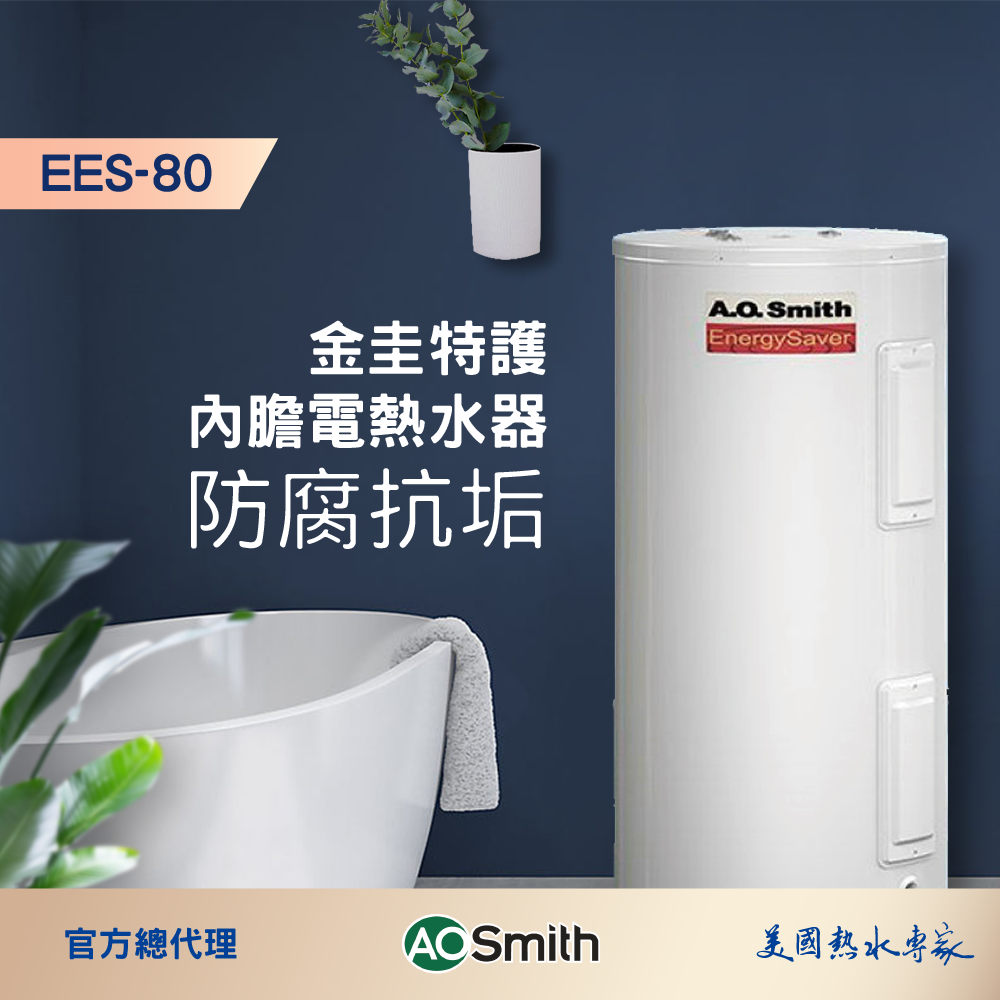 【AOSmith】AO史密斯 美國百年品牌 300L落地儲熱型電熱水器 EES-80