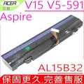 宏碁電池-ACER AL15B32,Aspire V15 V5-591G,V5-591系列,3ICR17/65-2,31CR17/65-2