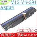 宏碁電池-ACER AL15B32,Aspire V15 V5-591G,V5-591系列,3ICR17/65-2,31CR17/65-2