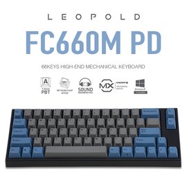 | MOJO | Leopold FC660M PD 藍灰紀念 雙色 PBT二射成型 正刻英文 LAYOUT (茶/紅軸)