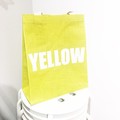 【Alamain艾拉蔓】手提袋-手工精緻-天然-環保-麻布包-手提包-青檸黃(文字款)