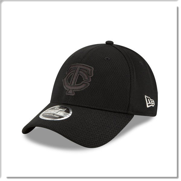 【ANGEL NEW ERA 】MLB 2019 球員周 明尼蘇達 雙城 老帽 鴨舌帽 全黑 可調 穿搭 低調 硬版