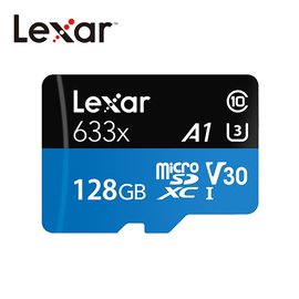 Lexar® 128GB High-Performance 633x microSDXC™ UHS-I (A1)(V30)記憶卡
