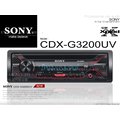 音仕達汽車音響 SONY【CDX-G3200UV】CD/USB/AUX/多彩/Android 音響主機 公司貨