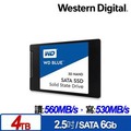 【綠蔭-免運】WD SSD 4TB 2.5吋 3D NAND固態硬碟(藍標)