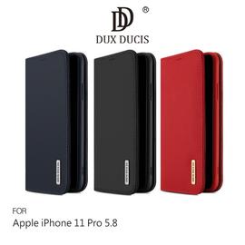 【愛瘋潮】DUX DUCIS Apple iPhone 11 Pro(5.8吋) WISH 真皮皮套 掀蓋 鏡頭保護 支架