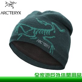 【全家遊戶外】㊣Arcteryx 始祖鳥 加拿大 Bird Logo針織毛帽 迷惑藍/尤根綠-Labyrinth/Yugen ARC22992 /大鳥帽 羊毛 保暖帽 針織帽