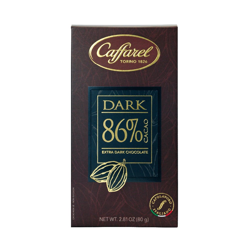 義大利CAFFAREL 86%醇黑巧克力80G