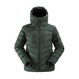 法國【EiDER】女保暖透氣抗雪連帽外套 / 9EIV4862-綠