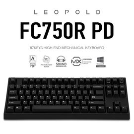 | MOJO | 韓國LeoPold FC750R PD機械鍵盤 黑色 PBT二色成型鍵帽 英文 茶/青/紅
