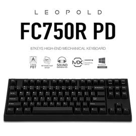 | MOJO | 韓國LeoPold FC750R PD機械鍵盤 黑色 PBT二色成型鍵帽 英文 靜音紅軸