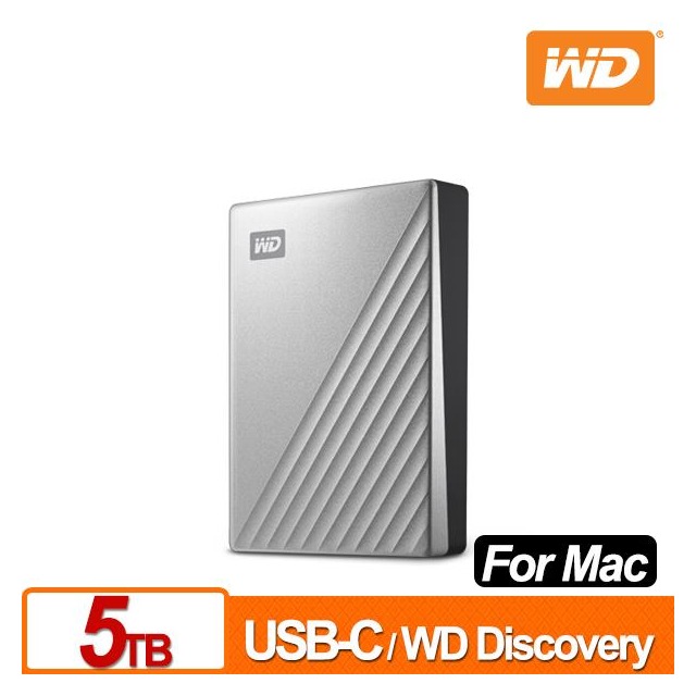 WD My Passport Ultra for Mac 5TB 2.5吋USB-C行動硬碟