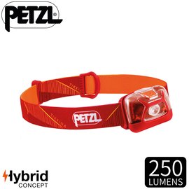 【PETZL 法國 TIKKINA頭燈《紅》】E091DA01/250流明/頭燈/登山露營/手電筒/緊急照明