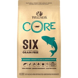 WELLNESS寵物健康．Core SIX無穀單一蛋白系列【成犬頂級鮭魚食譜】4磅，WDJ推薦狗飼料