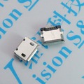 MICRO 全貼 USB 母座 貼片 有柱 麥克5P 邁克 智慧機充電資料介面 177-02059