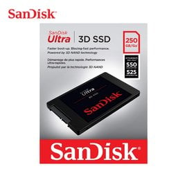 SanDisk Ultra 3D SSD 2.5吋 SATAIII 固態硬碟 250GB(SD-SSDUT-250G)