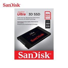 SanDisk Ultra 3D SSD 2.5吋 SATAIII 固態硬碟 500GB(SD-SSDUT-500G)
