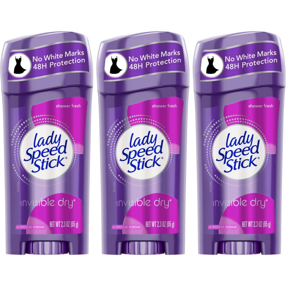 Lady Speed Stick 3瓶 美國原廠 效期:2025年02月 全新款淑女止汗+體香膏 SHOWER沐浴清香 現貨