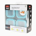 OXO tot 玻璃 藍色 全新款 美國原廠冷熱保鮮存放盒 120 mL-4入 1組【現貨】◎可放烤箱及微波