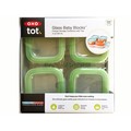 OXO tot 玻璃 綠色 全新款 美國原廠冷熱保鮮存放盒 120 mL-4入 1組【現貨】◎可放烤箱及微波