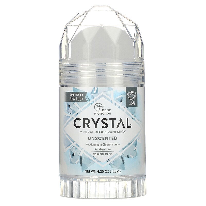 Crystal Body Deodorant消臭石 除臭石 體香棒 礦物鹽除臭石 無香120 g*1美國原廠進口 止汗2023年05月到台