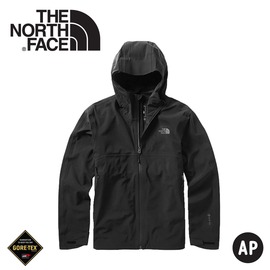 【The North Face 男 GORE-TEX單件式連帽防水外套《黑》】49B8/衝鋒衣/防水外套