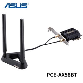 ASUS 華碩 PCE-AX58BT AX3000 雙頻 PCI-E 160MHz Wi-Fi 6 無線網路卡
