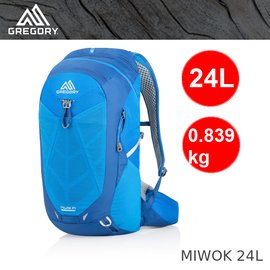 【速捷戶外】美國GREGORY 111481 MIWOK 24L 男款專業登山背包(射光藍) ,健行背包,運動通勤背包 ,登山背包