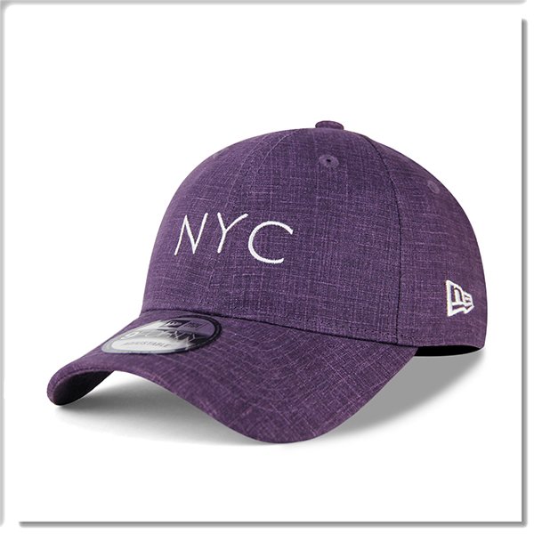 【ANGEL NEW ERA 】NYC 紐約 輕化布料 亞麻紫 老帽 鴨舌帽 9FORTY 軟版 穿搭 簡約 質感