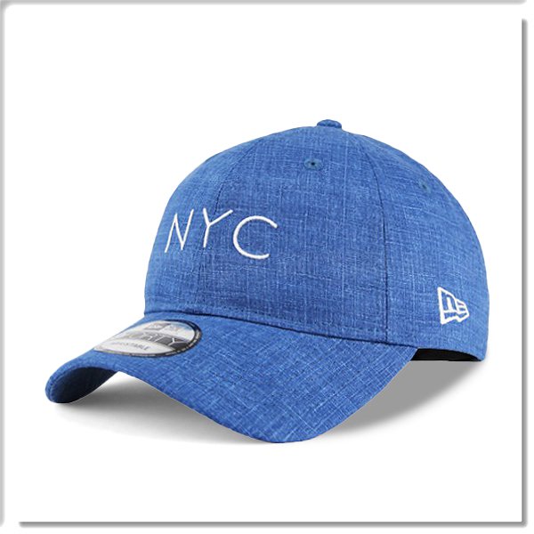 【ANGEL NEW ERA 】NYC 紐約 輕化布料 亞麻藍 老帽 鴨舌帽 9FORTY 軟版 穿搭 簡約 質感