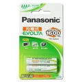 Panasonic 國際牌 EVOLTA 4號 低自放充電電池 (2入)