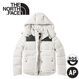 【The North Face 女 700FP防潑水羽絨外套《白》】3VUF/連帽外套/羽絨衣/保暖外套
