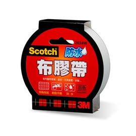 3M™ Scotch® 思高牌 2024W 白色強力防水布膠帶 24mmx15Y