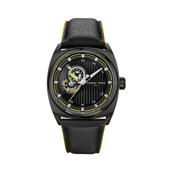 Giorgio Fedon 1919 義大利腕錶 LEGEND 黑黃方圓機械錶