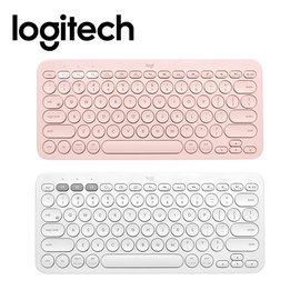 Logitech 羅技 K380 多功能 跨平台藍牙鍵盤 粉色 白色