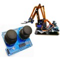 機械手臂控制搖桿模組 直接對插Arduino UNO開發板操控meArm機械手臂 PS2雙路JoyStick
