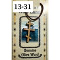 基督教禮品 以色列進口 十字架 橄欖木 飾品 項鍊 13-31