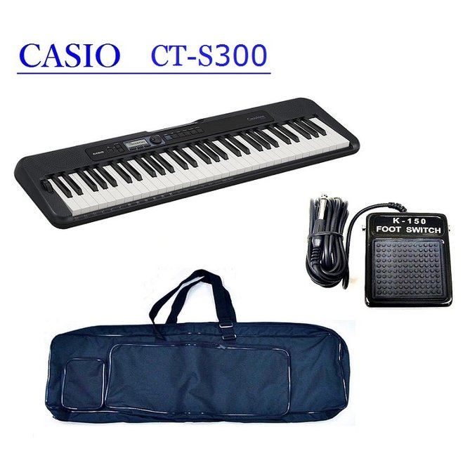 全新 卡西歐 CASIO CTS300 （CT-S300） 61鍵電子琴 加贈：台製琴袋＋台製踏板