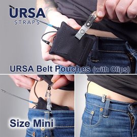 河馬屋 URSA Straps Belt Pouches with Clips Mini 英國收音腰帶用迷你收納口袋