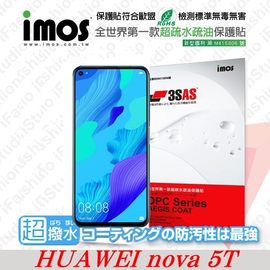 【愛瘋潮】華為 HUAWEI nova 5T iMOS 3SAS 防潑水 防指紋 疏油疏水 螢幕保護貼
