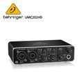 BEHRINGER UMC202HD 錄音介面 -帶Midas麥克風前置放大器 2x2、24位/ 192 kHz USB音頻接口/原廠公司貨