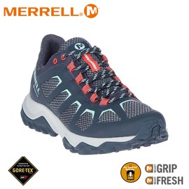 【MERRELL 美國 女 FIERY GORE-TEX機能鞋 《深藍/紅》】ML99684/休閒鞋/健走鞋/多功能鞋