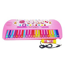 【孩子國】粉紅兔37鍵音樂電子琴 ( 附贈麥克風)
