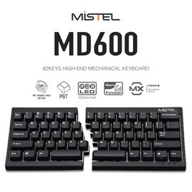 |MOJO| Mistel Barocco MD600 人體工學 分離式機械鍵盤 CHERRY MX軸 二色成型 黑殼 茶/青/紅軸