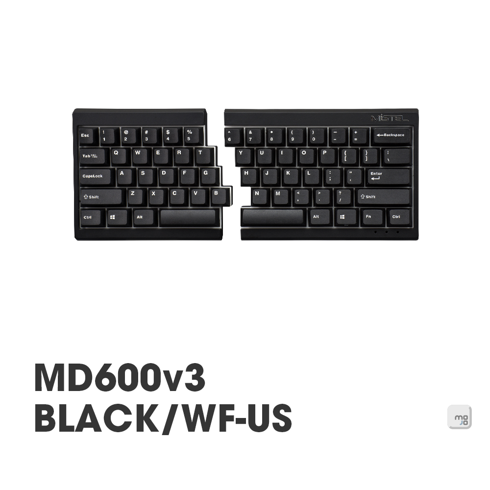 |MOJO| Mistel Barocco MD600v3 RGB 經典黑殼白字 人體工學 分離式機械鍵盤 CHERRY MX軸 茶/青/紅軸