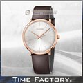 【時間工廠】 Calvin Klein CK 時尚玫瑰金皮帶腕錶 K8M216G6