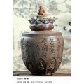 【啟秀齋】台灣當代雕塑 余勝村 生活系列 香讚 陶瓷 1998年創作