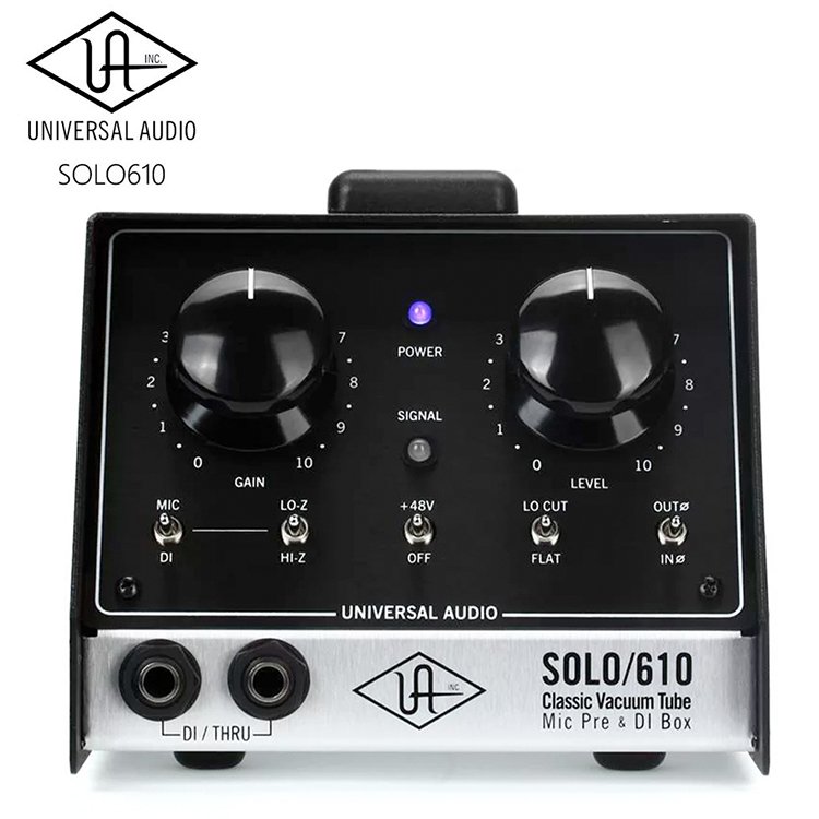 UNIVERSAL AUDIO SOLO / 610 經典電子管前置放大器 (多功能麥克風/線路電平輸出開關)