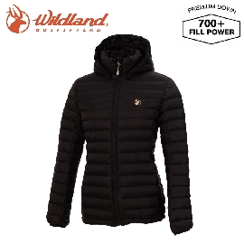 【Wildland 荒野 女 收納枕拆帽極暖鵝絨外套《黑》】0A72103/輕量羽絨衣/保暖夾克/防風禦寒外套